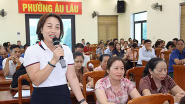 Phường Âu Lâu và xã Phình Hồ tổ chức hội nghị về quy hoạch, sắp xếp tổ dân phố