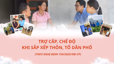 Trợ cấp, chế độ khi sắp xếp thôn, tổ dân phố
