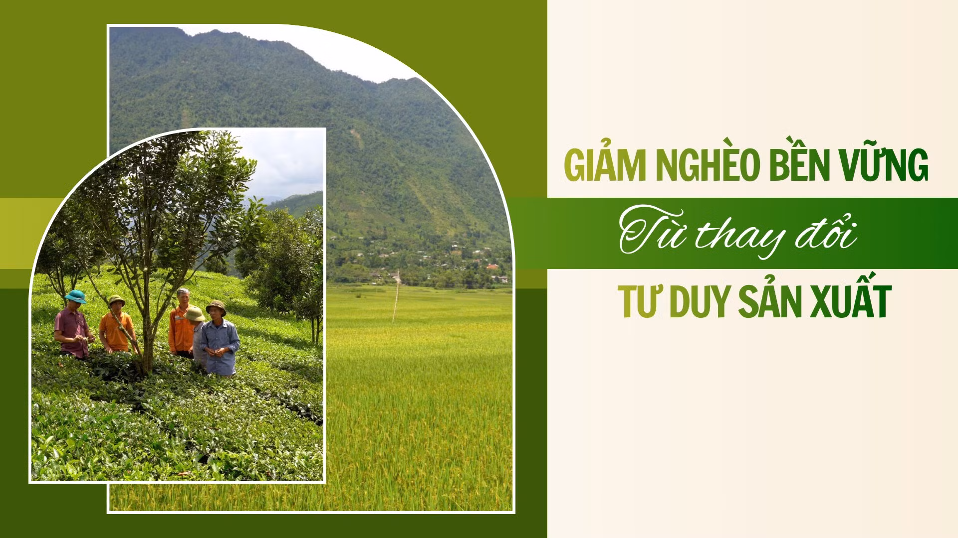 Giảm nghèo bền vững từ thay đổi tư duy sản xuất