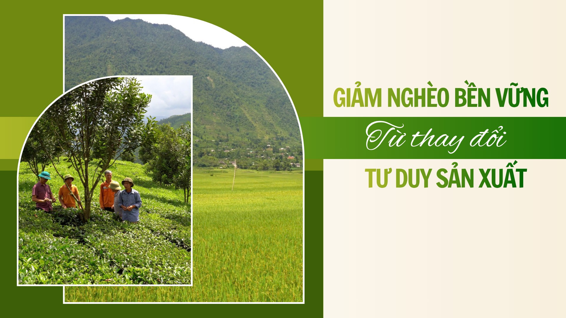 Giảm nghèo bền vững từ thay đổi tư duy sản xuất