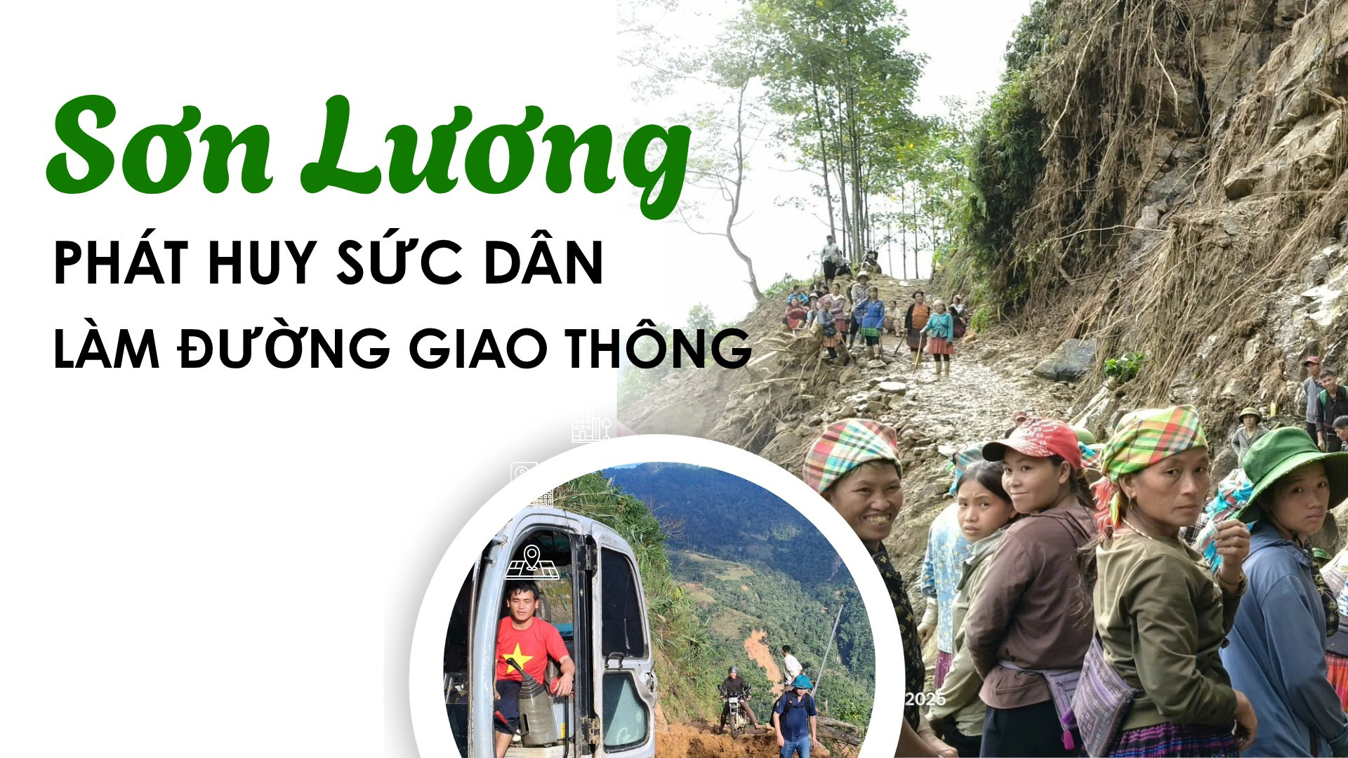 Sơn Lương phát huy sức dân làm đường giao thông