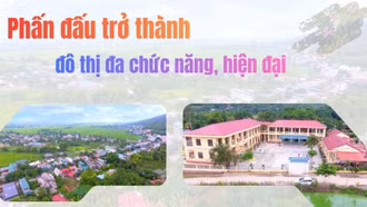 Phấn đấu trở thành đô thị đa chức năng, hiện đại