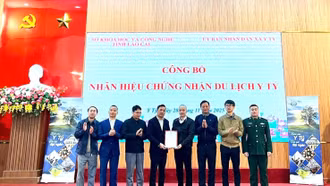 Công bố nhãn hiệu chứng nhận “Du lịch Y Tý”