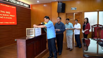 Văn phòng Đoàn ĐBQH và HĐND tỉnh phát động ủng hộ đồng bào bị thiệt hại do bão số 3