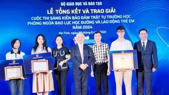 Lào Cai có 3 học sinh đoạt giải trong cuộc thi "Sáng kiến bảo đảm trật tự trường học về phòng ngừa bạo lực và lao động trẻ em" cấp quốc gia năm 2024