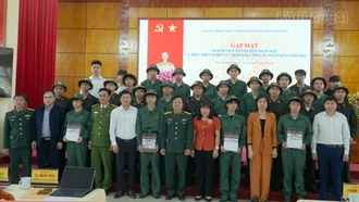 Hội đồng Nghĩa vụ quân sự phường Nam Cường gặp mặt 32 tân binh 