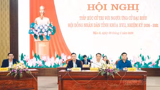 Ứng cử viên đại biểu HĐND tỉnh (đơn vị bầu cử số 7) tiếp xúc cử tri