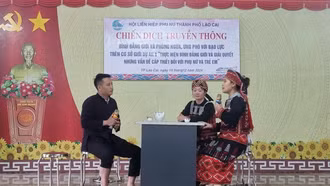 Hội Phụ nữ thành phố Lào Cai tổ chức chiến dịch truyền thông bình đẳng giới