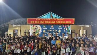 Ấm áp Đêm hội trăng rằm tại xã Cốc Lầu
