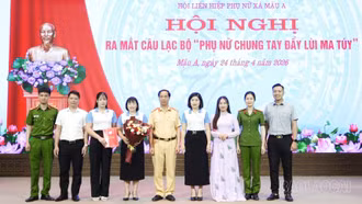 Mậu A ra mắt Câu lạc bộ “Phụ nữ chung tay đẩy lùi ma túy”