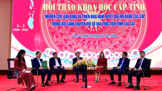 Hội thảo khoa học cấp tỉnh về vận dụng và triển khai nghị quyết đại hội đảng các cấp trong bối cảnh chuyển đổi số