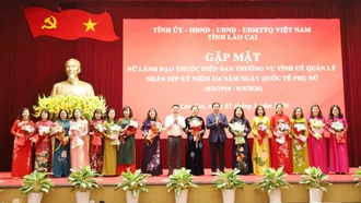 Tỉnh Lào Cai gặp mặt nữ lãnh đạo, quản lý nhân Ngày Quốc tế phụ nữ 08/3