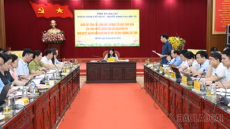 Đoàn giám sát số 01 của Tỉnh ủy làm việc tại xã Yên Bình