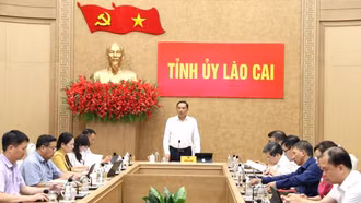 Phó Bí thư Thường trực Tỉnh ủy Hoàng Giang làm việc với Thường trực HĐND tỉnh và các ban xây dựng Đảng về tiến độ thực hiện một số đề án trọng tâm