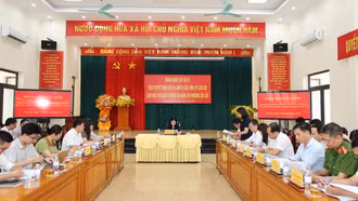 Đoàn giám sát số 01 của Tỉnh ủy làm việc tại phường Âu Lâu