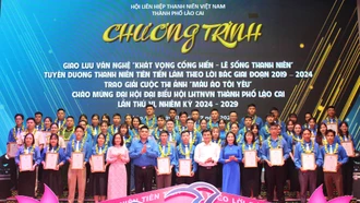 Thành đoàn Lào Cai tuyên dương 65 thanh niên tiên tiến làm theo lời Bác