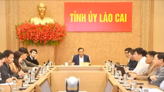 Lào Cai dự Lễ ra mắt Trung tâm Điều hành giám sát, kiểm tra trên môi trường số