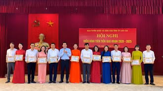 Ban Tuyên giáo và Dân vận Tỉnh ủy tổ chức Hội nghị điển hình tiên tiến giai đoạn 2020 - 2025