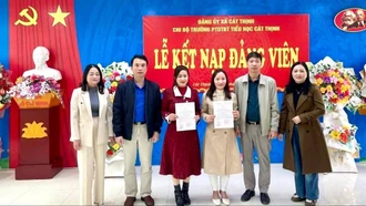 Đảng bộ Xã Cát Thịnh kết nạp đảng viên đạt hơn 130% kế hoạch năm 2025