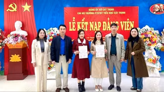 Đảng bộ Xã Cát Thịnh kết nạp đảng viên đạt hơn 130% kế hoạch năm 2025