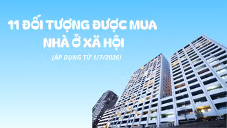 11 đối tượng được mua nhà ở xã hội từ 01/7/2026