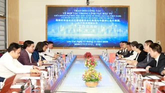 Đoàn đại biểu huyện Hà Khẩu, tỉnh Vân Nam (Trung Quốc) khảo sát và làm việc tại tỉnh Lào Cai