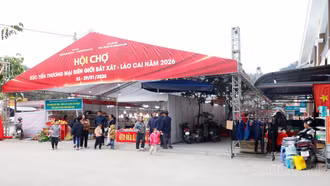 Hội chợ xúc tiến thương mại biên giới Bát Xát - Lào Cai đã sẵn sàng