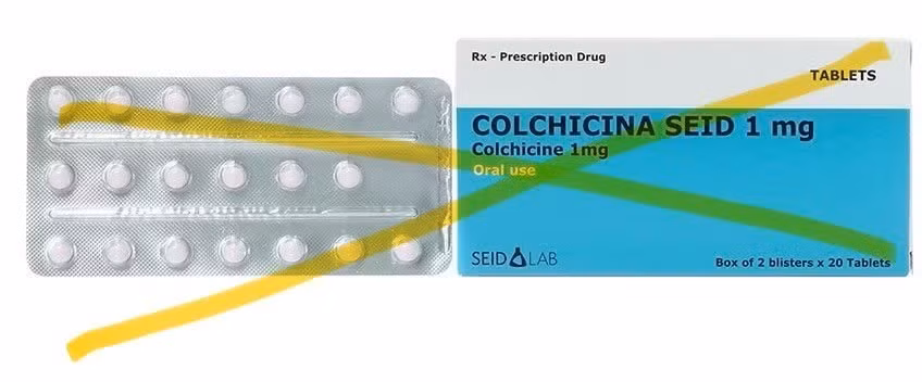 Thuốc bị thu hồi là Colchicina Seid 1mg, số đăng ký lưu hành VN-22254-19, số lô V008, sản xuất ngày 20/5/2024, hạn sử dụng đến 20/5/2029.