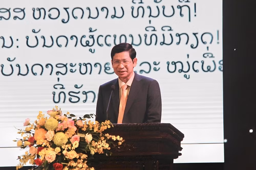Thứ trưởng Hồ An Phong phát biểu chào mừng sự kiện.