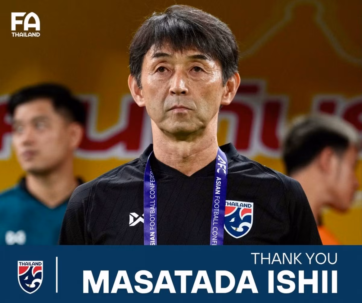 HLV Masatada Ishii chia tay ĐT Thái Lan.