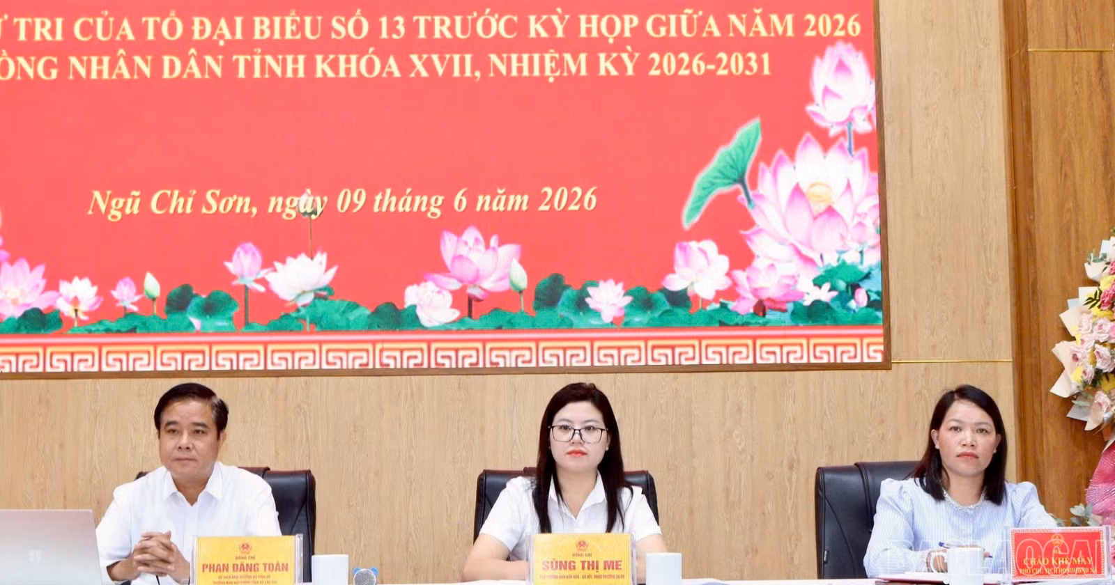 Tổ đại biểu số 13 HĐND tỉnh.