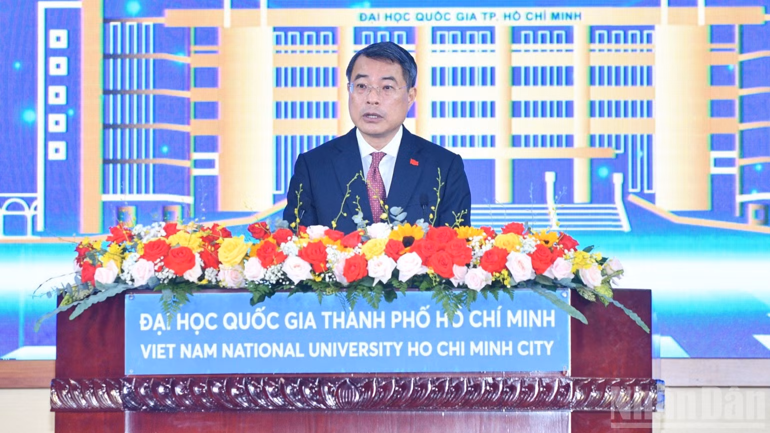 Thủ tướng Chính phủ Lê Minh Hưng phát biểu ý kiến tại Lễ khai khóa. (Ảnh: THANH GIANG)