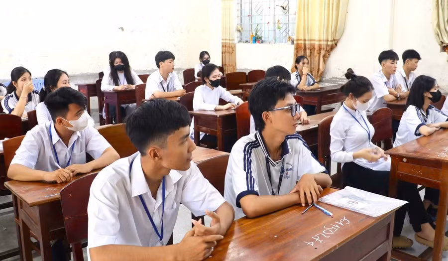 Thí sinh tham dự Kỳ thi tốt nghiệp THPT năm 2025 tại Cà Mau.