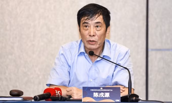 Cựu Chủ tịch CFA, Chen Xuyuan là 1 trong 73 nhân vật nổi tiếng nhận án cấm vĩnh viễn trong cuộc điều tra mới đây.