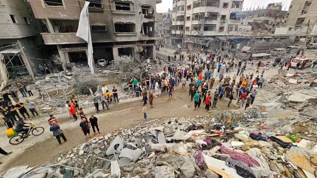Dải Gaza bị tàn phá nặng nề do xung đột giữa Israel và Hamas.