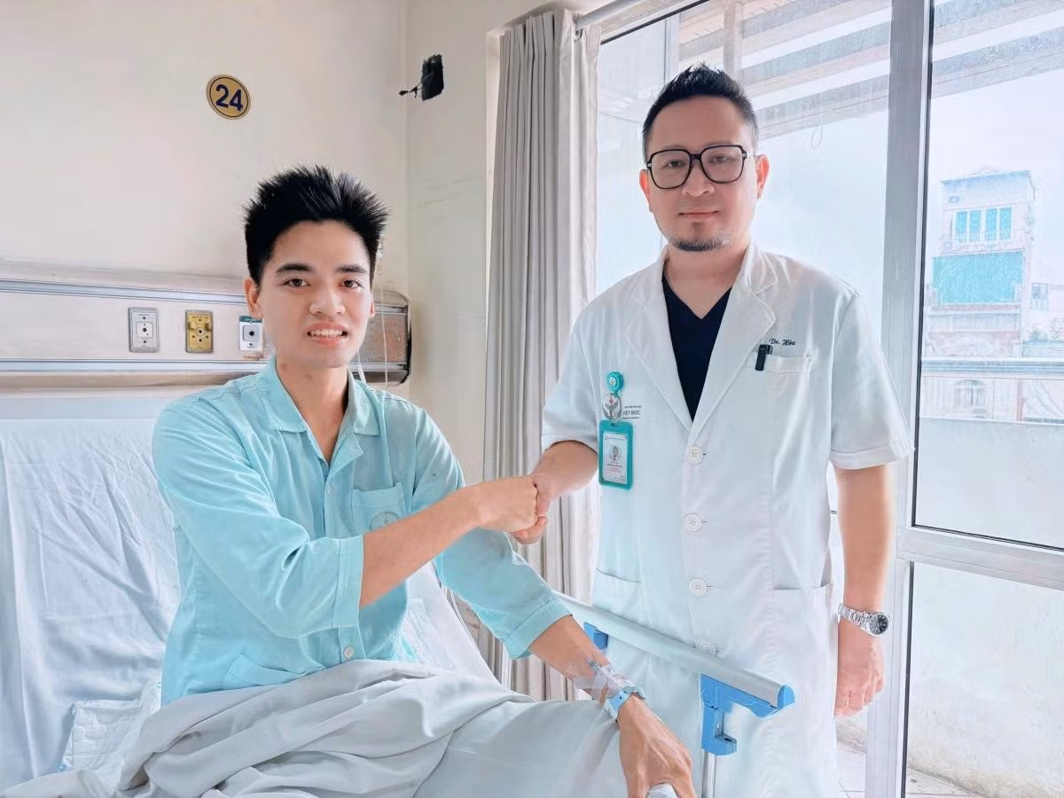 Sau phẫu thuật, bệnh nhân hồi phục tốt.