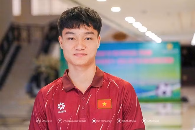Tiền vệ Nguyễn Xuân Bắc của U23 Việt Nam.
