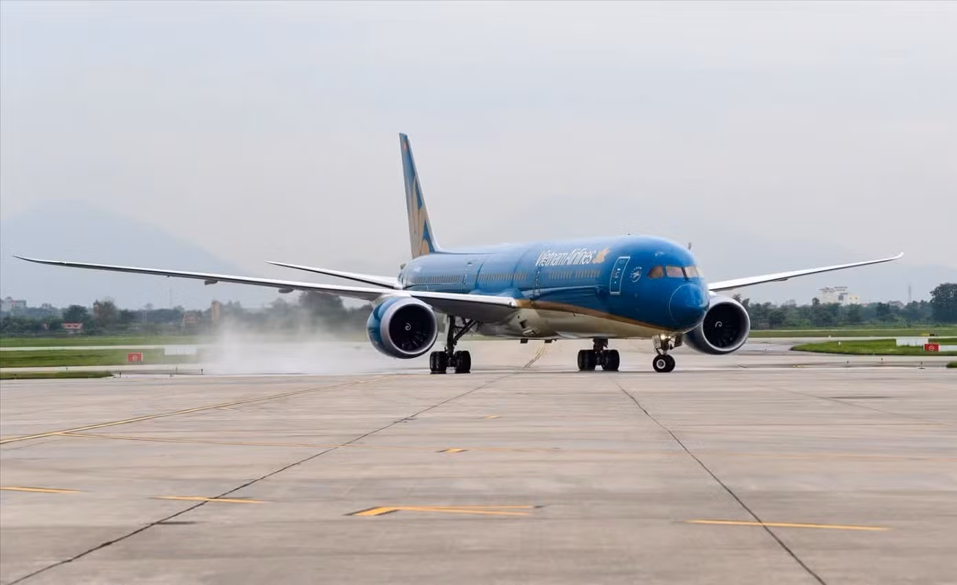 Máy bay Boeing 787-10 của Vietnam Airlines. Ảnh: VNA.