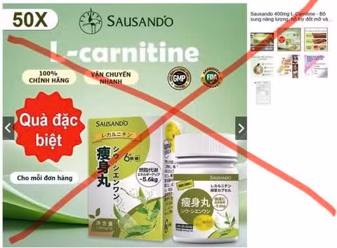 Sản phẩm Sausando Slimming capsule chưa được Cục An toàn thực phẩm cấp phép.