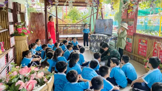 Có một “Không gian văn hóa Bác Hồ” trong đôi mắt trẻ thơ