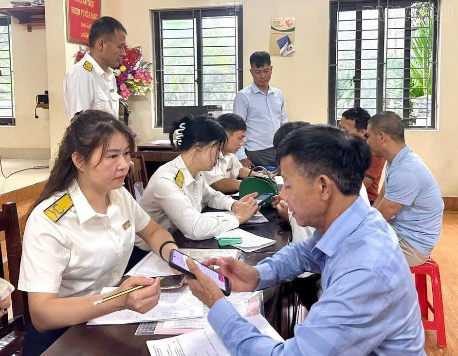 Thuế cơ sở 7 triển khai thu thuế đất phi nông nghiệp năm 2025 tại Mậu A. baolaocai-tr_thue-mau-a.jpg