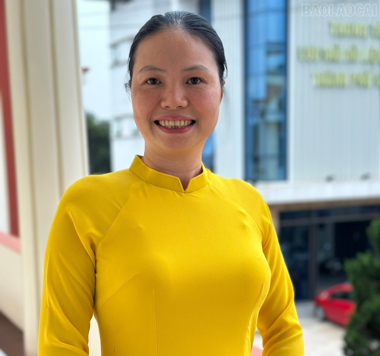 Bà Nguyễn Thị Hương Thảo - Phó Chủ tịch Hội Liên hiệp Phụ nữ phường Yên Bái. baolaocai-tr_thao.jpg