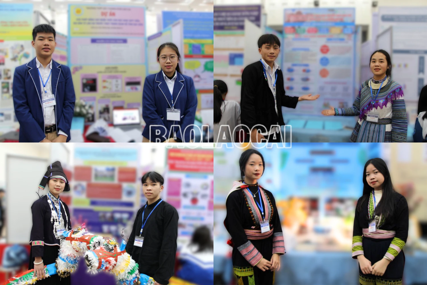 Không chỉ có các dự án khoa học, kỹ thuật có thể áp dụng được vào thực tiễn cuộc sống, các em còn mang đến cho cuộc thi không khí đậm chất văn hóa địa phương.