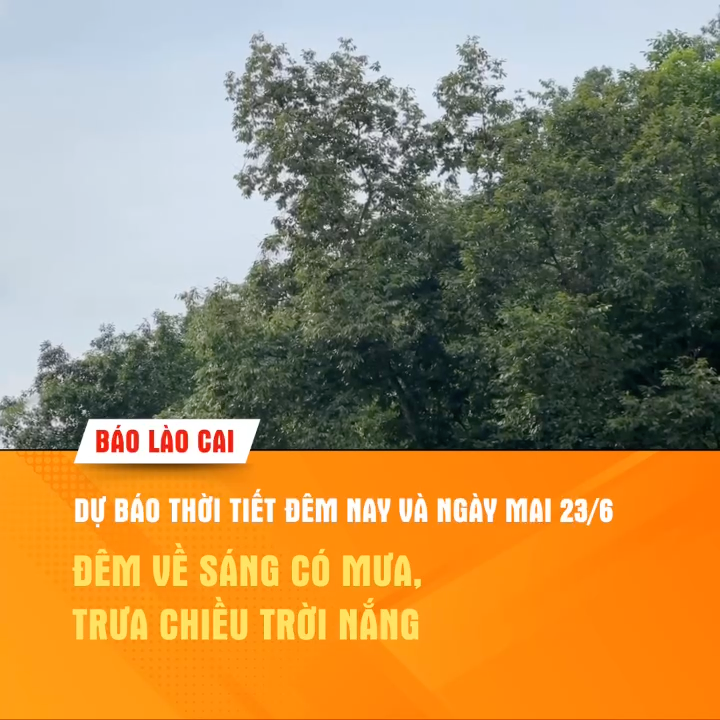 Dự báo thời tiết đêm nay và ngày mai (23/6)