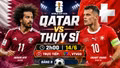Qatar vs Thụy Sĩ 2h 14/6: Đại diện châu Á trước thử thách lớn