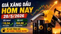 Giá xăng dầu hôm nay 20/5: Cập nhật giá dầu thế giới Brent, WTI mới nhất
