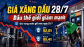 Giá xăng dầu hôm nay 28/7: Dầu thế giới WTI và Brent giảm mạnh