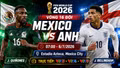 Đội hình ra sân chính thức Mexico vs Anh 7h ngày 6/7: Trông chờ vào Kane
