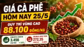 Giá cà phê hôm nay 25/5: Neo cao chờ tín hiệu tuần mới