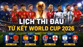 Lịch tứ kết World Cup 2026 chính thức: Argentina vs Thụy Sĩ
